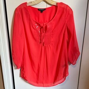 Express Women's Coral Blouse